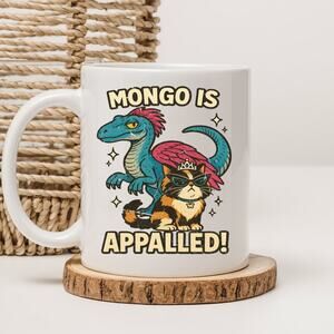 Dungeon Crawler Carl 15 oz Mug Coffee Cup Donut Cat Funny Novel Book 18